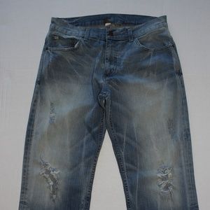 Armani Exchange Light Blue Ripped Jeans